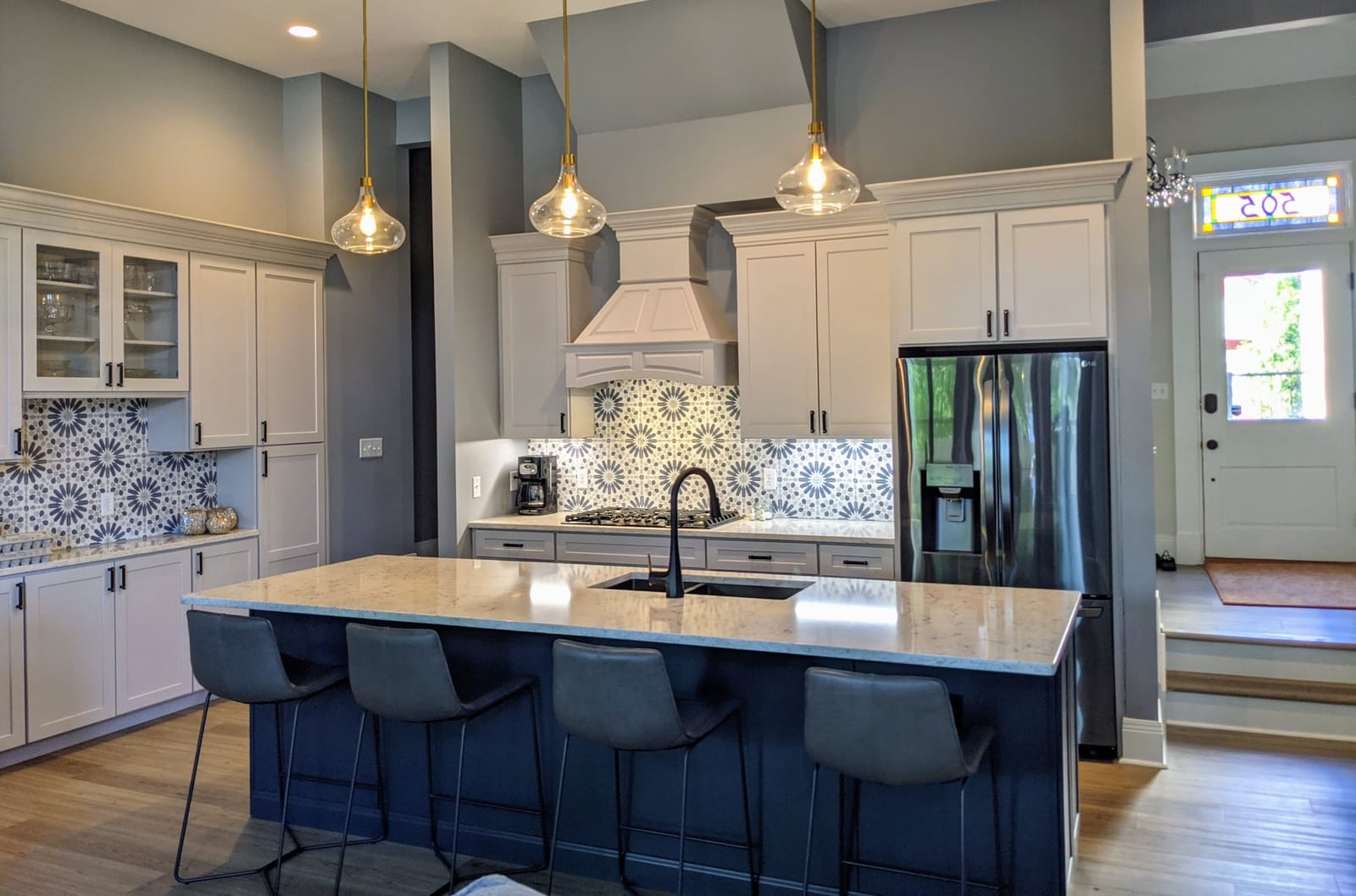 Full kitchen design and flooring