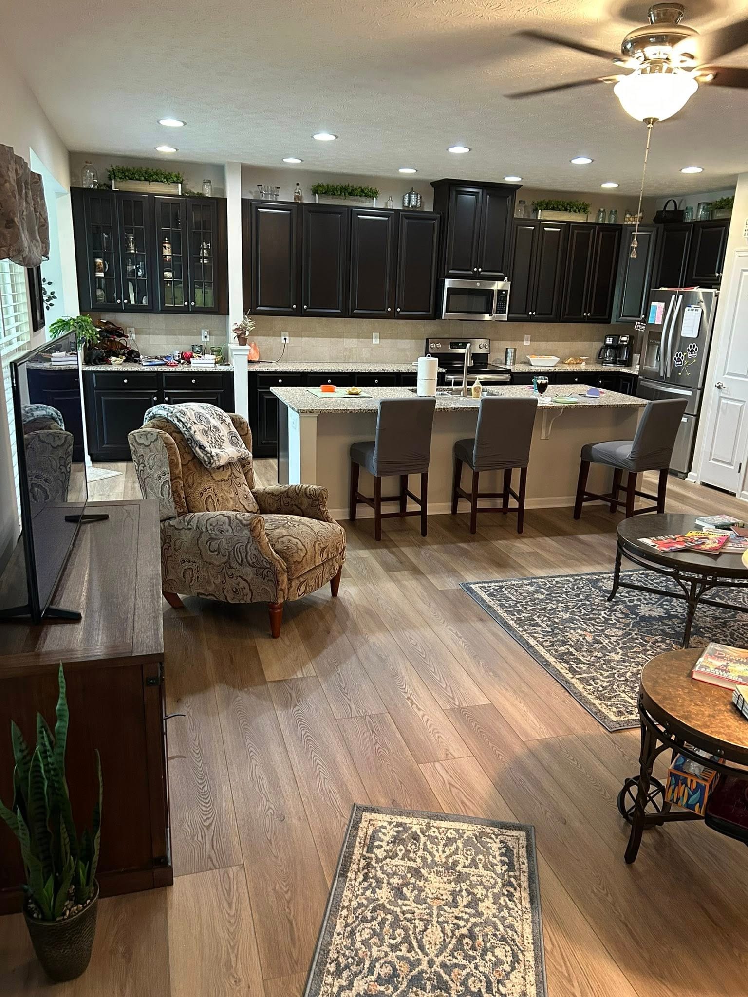 Kitchen remodel with hardwood floors